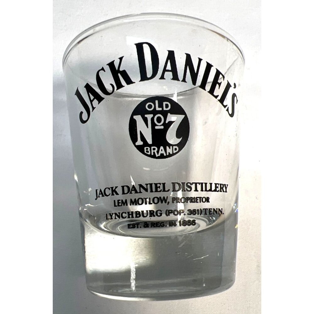 Jack Daniels Old No.7 Brand Whiskey Shot Glass